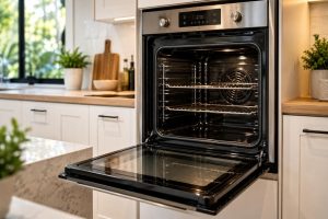 Professional oven cleaning service in modern Mandurah kitchen